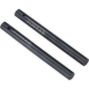 Outdoors 3/8 x 4 Inches Drilled Ferro (Ferrocerium) Rods，Flint Steel Magnesium Survival Fire Starter, with Toggle Lanyard Hole (2PCS)