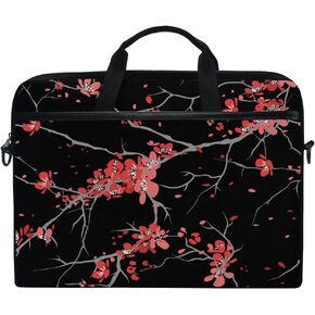 Watercolor Animal Snow Leopard Pink Beige Laptop Case Bag Sleeve Portable/Crossbody Messenger Briefcase Convertible w/Strap Pocket for MacBook Air/Pro Surface Dell ASUS hp Lenovo 15-15.4 inch