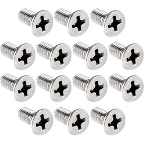 50PC Flat Head Phillips Machine Screws 10#24 x 1-1/2", 304 Stainless Steel Device Mounting Screws Countersunk Bolt Fastening in Kuwait
