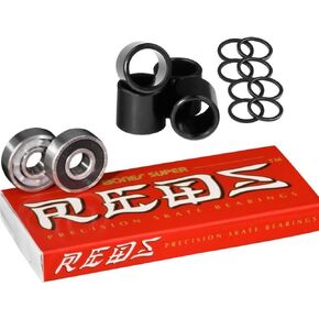 Bones Super Reds (w/ Spacers & Washers)