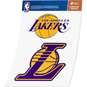 ملصق من الفينيل مطبوع عليه Desert Cactus Los Angeles Lakers LA NBA مرخص رسميًا، ملصق من الفينيل لزجاجة مياه للكمبيوتر المحمول ودفتر قصاصات السيارة (4 بوصة)