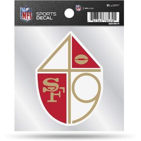 Rico Industries NFL San Francisco 49ers Retro 4"x4" Small Style Decal