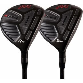 Senior Women's Majek K-Series 3 5 Wood Set Golf Clubs, Right Handed Premium Ultra Forgiving Senior Ladies Flex Graphite Shaft with Tour Velvet Grip