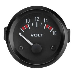 Universal 12V Car Voltmeter 52mm/2in Voltage Meter Gauge 8-16V BX100007