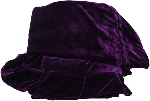 Upright Piano Cover, Colorfast Pleuche Full Piano Dust Proof Decorated Cover(Purple) in Kuwait
