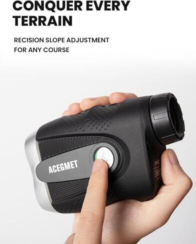 جهاز تحديد نطاق الجولف من ACEGMET مع قياس المنحدر - جهاز تحديد نطاق الجولف بطول 800 ياردة مع اهتزاز قفل الدبوس وتكبير 6X جهاز تحديد نطاق الجولف - قابل لإعادة الشحن، قانوني للبطولات in Kuwait