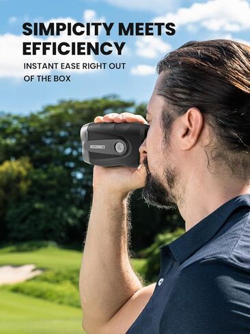 جهاز تحديد نطاق الجولف من ACEGMET مع قياس المنحدر - جهاز تحديد نطاق الجولف بطول 800 ياردة مع اهتزاز قفل الدبوس وتكبير 6X جهاز تحديد نطاق الجولف - قابل لإعادة الشحن، قانوني للبطولات in Kuwait
