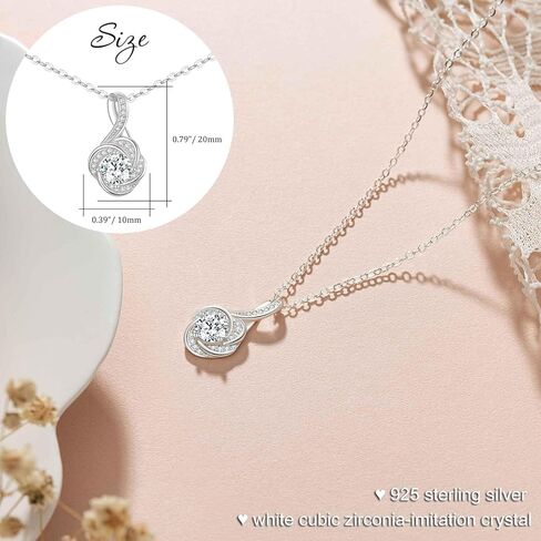 هدية إلى قلادة أمي صديقي، قلادة من الفضة الإسترلينية لا نهاية لها لأم صديقها، هدايا عيد ميلاد الأم للأصدقاء والأم من صديقة in Kuwait