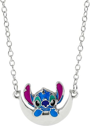 غرزة قلادة قلادة على شكل قمر القلائد أنيمي سحر غرزة أوهانا يعني الأسرة مجوهرات هدية للمراهقين فتاة/بنين/النساء/الرجال in Kuwait