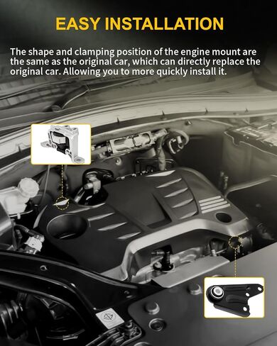 محرك محرك OCPTY وحامل ترانس متوافق مع Mazda 3 2004 2005 2006 2007 2008 2009 L4 2.0L، بنزين # A4402 A4404 A4405 A4418 4 قطعة in Saudi Arabia