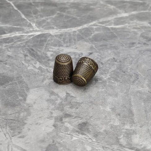 The Lord of the Tools 8Pcs Pure Copper Thickened Thumb Thimble Finger Protectors Sewing Thimble Finger Protectors Gold Silver Bronze Red Bronze 24x18x14mm in Saudi Arabia