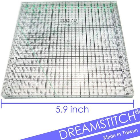 Folding Quilting Ruler 5.9 inch x 23.6 inch, Fold to 5.9 inch x 5.9 inch, Easy to Carry Easy to Storage in Saudi Arabia