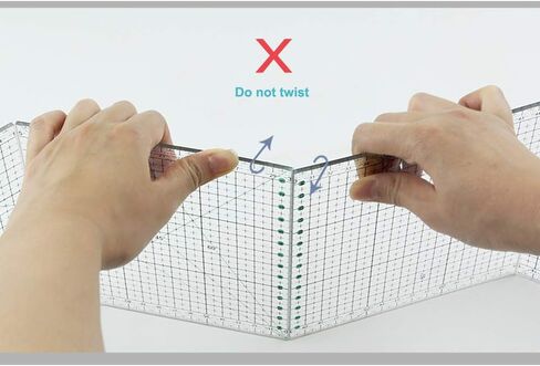 Folding Quilting Ruler 5.9 inch x 23.6 inch, Fold to 5.9 inch x 5.9 inch, Easy to Carry Easy to Storage in Saudi Arabia