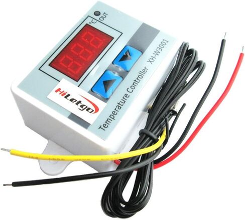 HiLetgo 220 فولت الرقمية LED متحكم في درجة الحرارة ترموستات التحكم التبديل NTC 10K التحقيق XH-W3001 in Saudi Arabia
