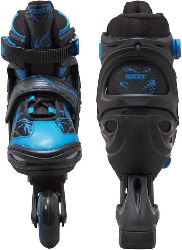 ROCES Kids' Jokey 3.0 مريح في الهواء الطلق مقاس قابل للتعديل 4 عجلات سباق مضمنة مع إبزيم ميكرومتري، هيكل وإطار من مادة البولي بروبيلين in Kuwait