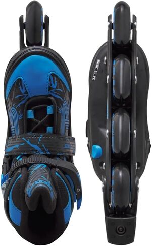 ROCES Kids' Jokey 3.0 مريح في الهواء الطلق مقاس قابل للتعديل 4 عجلات سباق مضمنة مع إبزيم ميكرومتري، هيكل وإطار من مادة البولي بروبيلين in Kuwait