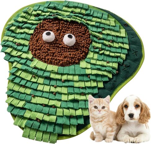 mewoo snuffle mat للكلاب الصغيرة والمتوسطة، 23 ''x25'' القط snuffle mat للتحفيز العقلي، لطيف أرنب العلف حصيرة للكلاب الأرانب، ألعاب الكلب التفاعلية للملل، قابل للغسل شم حصيرة للكلاب in Kuwait