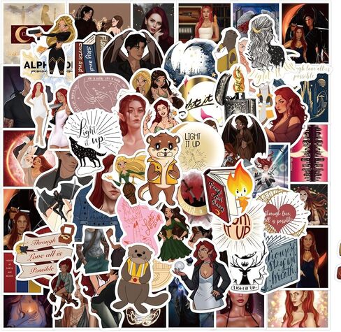 ملصقات Crescent City 110 قطعة من ملصقات Crescent City Merch الفينيل الجمالية المقاومة للماء لزجاجة المياه والكمبيوتر المحمول والأمتعة ولوح التزلج والكمبيوتر المحمول للفتيات والأطفال والمراهقين والبالغين in Kuwait