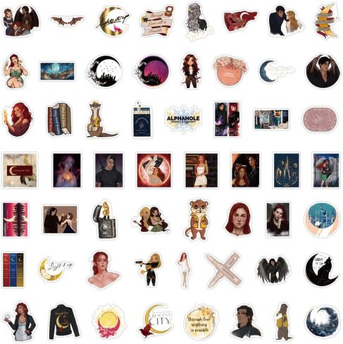 ملصقات Crescent City 110 قطعة من ملصقات Crescent City Merch الفينيل الجمالية المقاومة للماء لزجاجة المياه والكمبيوتر المحمول والأمتعة ولوح التزلج والكمبيوتر المحمول للفتيات والأطفال والمراهقين والبالغين in Kuwait