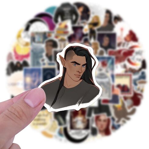 ملصقات Crescent City 110 قطعة من ملصقات Crescent City Merch الفينيل الجمالية المقاومة للماء لزجاجة المياه والكمبيوتر المحمول والأمتعة ولوح التزلج والكمبيوتر المحمول للفتيات والأطفال والمراهقين والبالغين in Kuwait