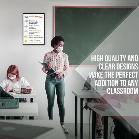Size of The Problem - Therapy Mental Health Classroom Poster - 12 x 18 Inches - for Bulletin Board - Classroom Decor - Educational Prints - Teachers Educator Made in USA - HDP0652 in Saudi Arabia