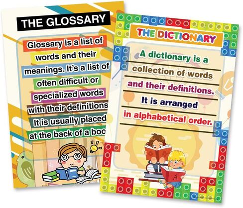 Creanoso Intermediate Level Science Educational Learning Posters (6-Pack) - Educational Picture Words Activity – Fun Teaching Guide for Homeschool Nursery Kindergarten Classroom in Saudi Arabia