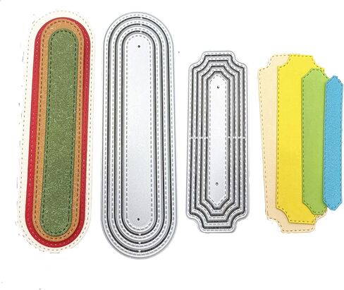 Metal Film Die Cuts Film Strip Banner Tags Ribbon Bookmark Cutting Dies Embossing Stencils Template Mould for Card Making Decoration and DIY Scrapbooking Album in Saudi Arabia