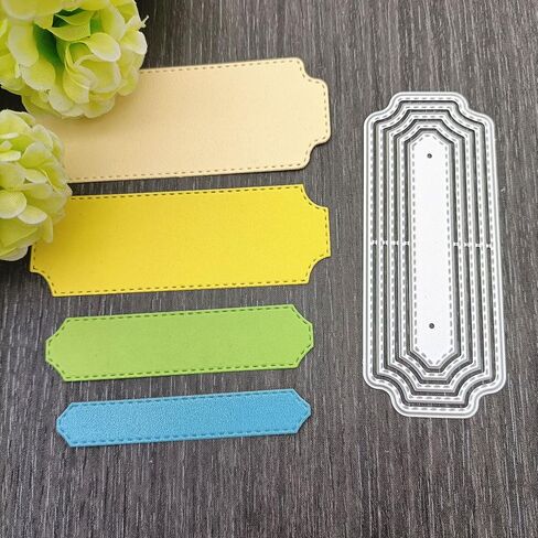Metal Film Die Cuts Film Strip Banner Tags Ribbon Bookmark Cutting Dies Embossing Stencils Template Mould for Card Making Decoration and DIY Scrapbooking Album in Saudi Arabia