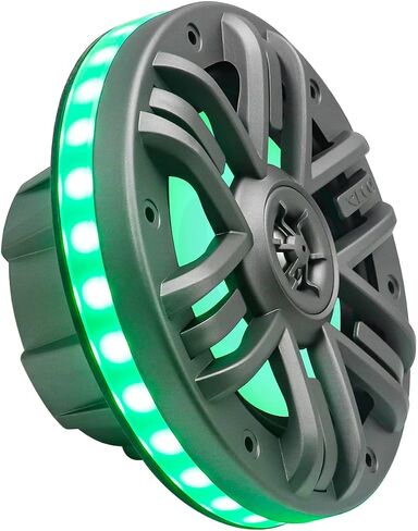 RECOIL M1-65K Complete 6.5 Inch 2-Way Marine Boat & UTV/ATV Coaxial Speaker System with RGB LED Lighting Rings, RGB LED Controller, Include Dark Silver & White Grilles, 4Ohm, MAX 240W Pair in Saudi Arabia