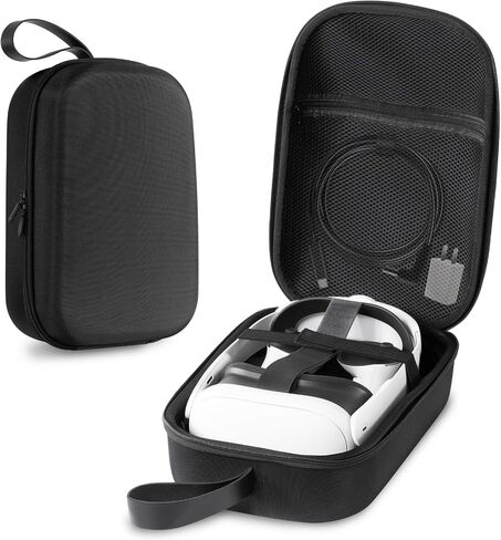 CoBak Hard Carrying Case for Meta Quest 3 - Compact Design, Multiple Compartments for Elite Version VR Headset, Controllers and Accessories, Travel with Protection, Gray in Saudi Arabia