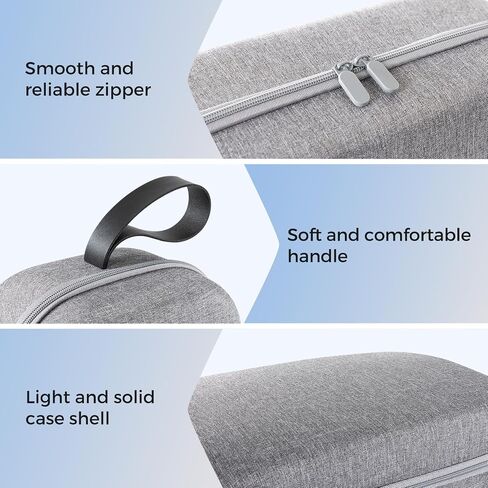 CoBak Hard Carrying Case for Meta Quest 3 - Compact Design, Multiple Compartments for Elite Version VR Headset, Controllers and Accessories, Travel with Protection, Gray in Saudi Arabia