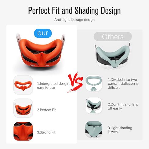 IFOYO 5 in 1 Silicone Accessories, VR Protective Case Set for Meta Quest 3, Controller Grip Cover, VR Shell Cover, Face Cover, Protective Lens Cover for Oculus Quest 3 (Black) in Saudi Arabia