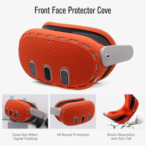 IFOYO 5 in 1 Silicone Accessories, VR Protective Case Set for Meta Quest 3, Controller Grip Cover, VR Shell Cover, Face Cover, Protective Lens Cover for Oculus Quest 3 (Black) in Saudi Arabia