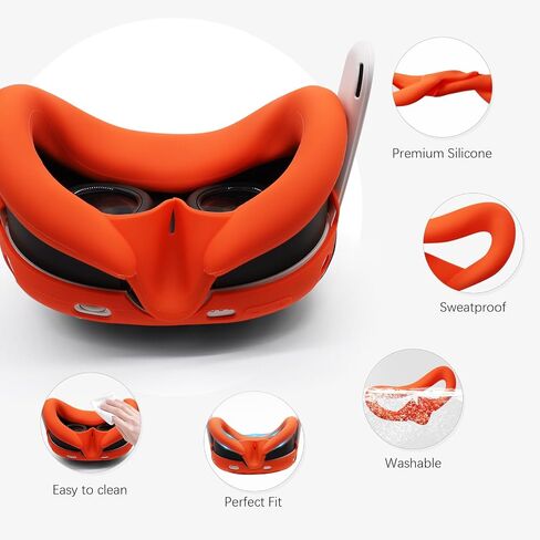 IFOYO 5 in 1 Silicone Accessories, VR Protective Case Set for Meta Quest 3, Controller Grip Cover, VR Shell Cover, Face Cover, Protective Lens Cover for Oculus Quest 3 (Black) in Saudi Arabia