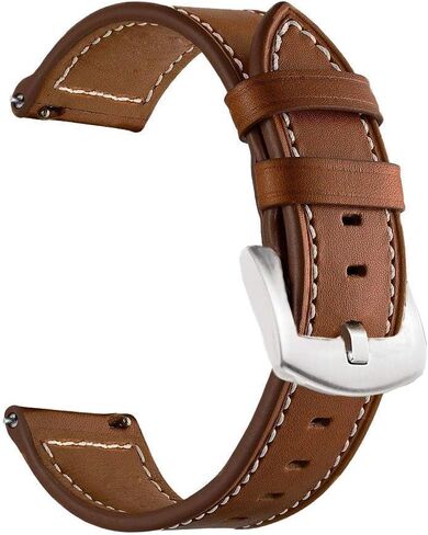 LDFAS Compatible for Fossil 22mm Band, (2 Pack) Leather Strap Compatible for Fossil Gen 5 Carlyle/Julianna/Garrett HR, Q Explorist Gen 4/3, Sport 43mm, Gen 5E 44mm Smartwatch in Saudi Arabia