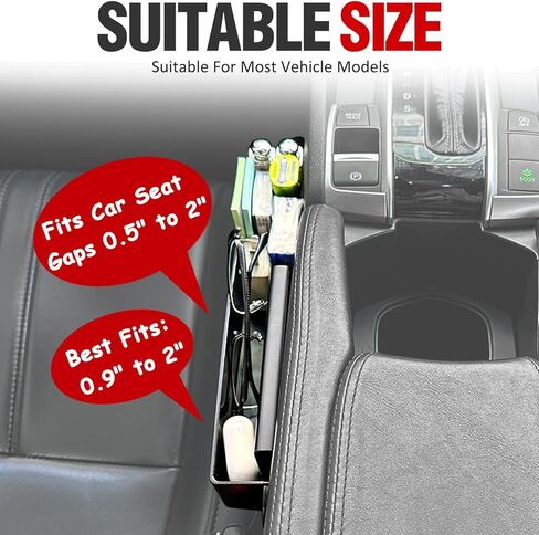 صينية مكتب عجلة قيادة السيارة مع منظم حشو فجوات مقعد السيارة، صينية طاولة طعام 2 في 1 لتناول الطعام والكمبيوتر المحمول مع حامل أكواب، منظم تخزين جانبي للسيارة لحمل الهاتف والنظارات الشمسية in Kuwait