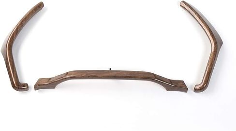 Voodola لسيارة Ford F150 2015-2020 غطاء حلقة جانبية للوحة القيادة المركزية متوافق مع Ford F150 F250 F350 Super Duty (لون خشبي، 3 قطع/مجموعة) in Saudi Arabia