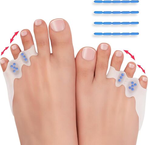 Tech Love 2 Pairs Original Adjustable, Pinky Toe Separators Soft Spacers Tailors Pads to Wear with Shoes, Tail toes Bunion Corrector Foot Pain Relief, Morton’s Neuroma in Saudi Arabia