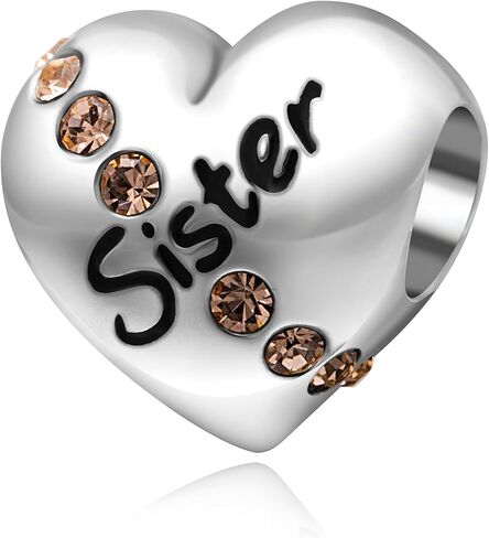 سحر قلب الأخت من الفضة الإسترليني عيار 925، سحر الحب العائلي معًا يناسب سوار باندورا الأوروبي in Kuwait
