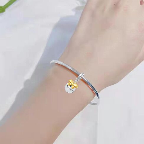 سحر الزوجين المتزوجين فقط من Bowknot التقبيل متوافق مع أساور Pandora Charms in Saudi Arabia