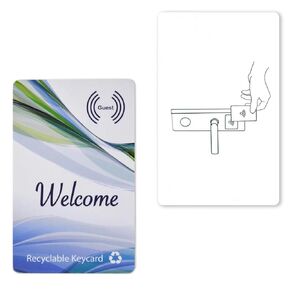 Hotel Key Cards, RFID Contactless, Welcome Design, 200-Pack, Compatible with SAFLOK, KABA, ONITY, Miwa Locks, 3-3/8 x 2-1/8 inch in Kuwait