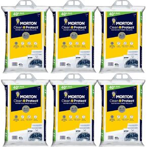 (6 Pack) Clean and Protect Water Softener Salt Pellets, 40lb bags - Reduces Hard Water Build-Up in Saudi Arabia