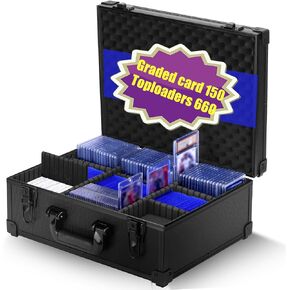 Graded Card Case Storage Box Trading Cards Storages Box For Toploaders Sports Slab Hold 150 Magnetic Cards or 660 Toploaders in Saudi Arabia