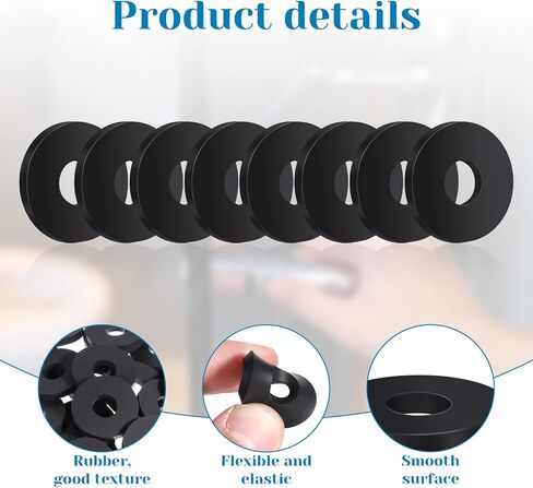 الغسالة المطاطية المطاط الثقيل من الغسالة المقاومة للتآكل ، 1 "OD x 1/4" id x 1/8 "حشوات السمك الأسود 1/4 غسالات مطاطية مسطحة غسالة مسطحة ، قمع الاهتزاز (25 قطعة) in Saudi Arabia