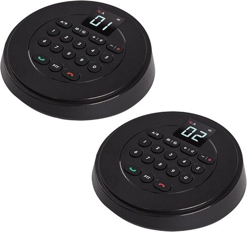 Intercoms Wireless for Home Full Duplex Hands Free Intercom System for Home,Business Office,Bank,Hotel Use with 2500 Feet Range in Open Area (Black-2) in Kuwait