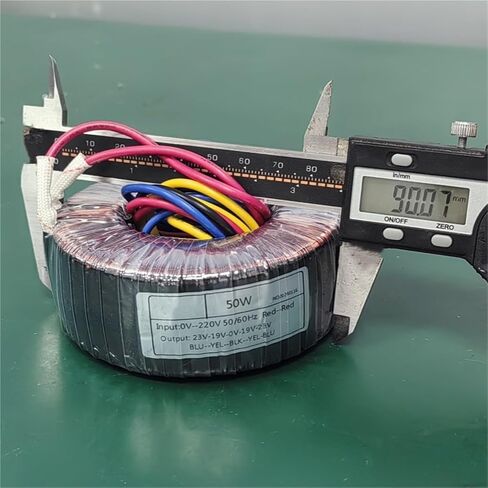 1PCS Pure Copper 50W INPUT 110V 220V OUTPUT 12V 18V 24V 36V 45V 55VTOROIDAL TRANSPLIER لمضخم الصوت (18V-0-18V ، الإدخال 110V) in Saudi Arabia