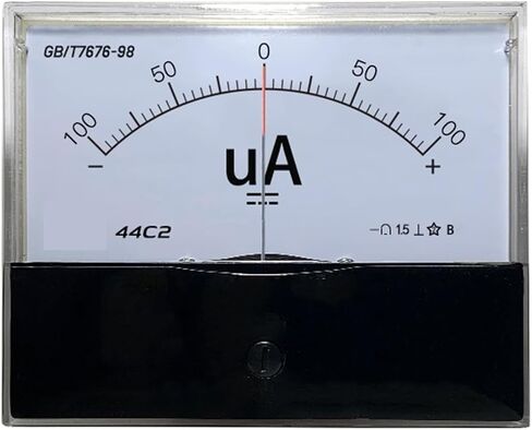 44C2 DC مقياس الذروة الإيجابي والسلبي لميليامير ميليمتر ± 25UA 50MA 5A 10A أداة 1PCs (DC -50MA إلى 50MA) in Saudi Arabia