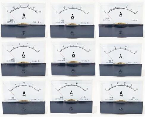 44C2 DC Ammeter Analog Panel Pointer 1A 3A 5A 10A 15A 20A 30A 50A 75A 100A 500A Amperemeter 1Pcs(30A 75mV) in Saudi Arabia