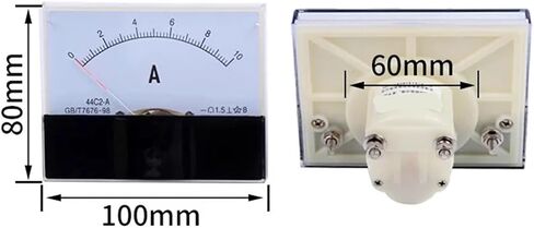 44C2 DC Ammeter Analog Panel Pointer 1A 3A 5A 10A 15A 20A 30A 50A 75A 100A 500A Amperemeter 1Pcs(30A 75mV) in Saudi Arabia