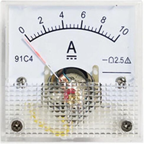 91C4-A DC Pointer Type Ammeter 1A 2A 3A 5A 10A 15A 30A 50A 75A 500A Analog Mechanics Plate Table 1Pcs(30A) in Kuwait